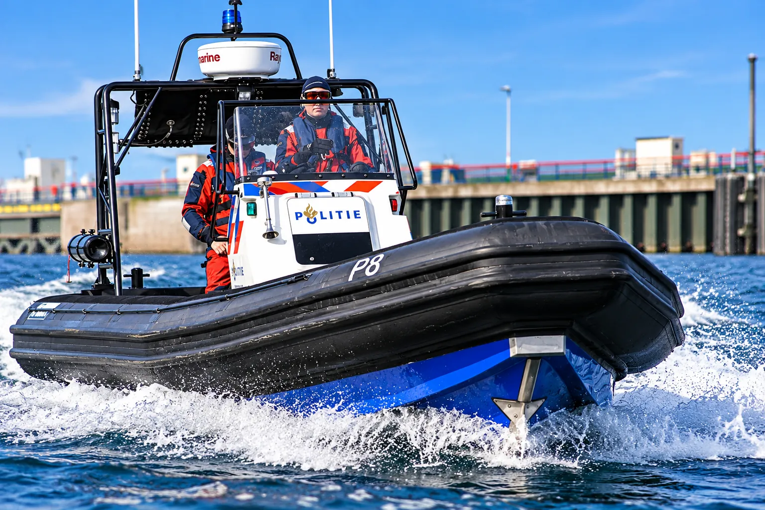 Dutch police RHIB on patrol